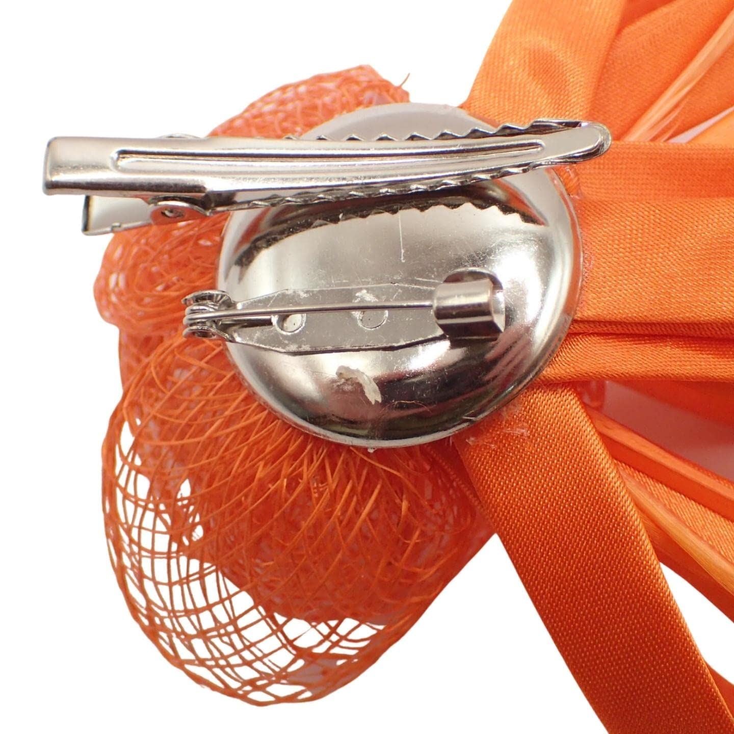 Mini Fascinator Hair Clips Small Fascinators Fascinator Flower Hair Clip Wedding Clip Royal Ascot Hat Wedding Corsage On Clip & Brooch Pin For Women, Ladies, Girls