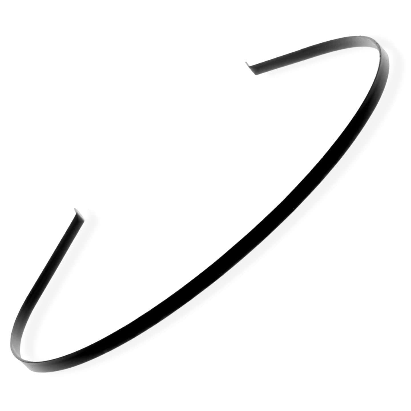 2pc Thin Metal Hair Bands Headbands Alice Bands Hairbands Head Bands Mens Guys Adult Women Girls Black Gold Silver Plain Styling Grips