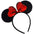 Mouse Ears Head band, Black mouse ears, Rat costume, Mice Ears with Spotty Bow, Adult Mouse Ears, Mouse Ears on Alice band for Adults and Kids, Mouse costume kids