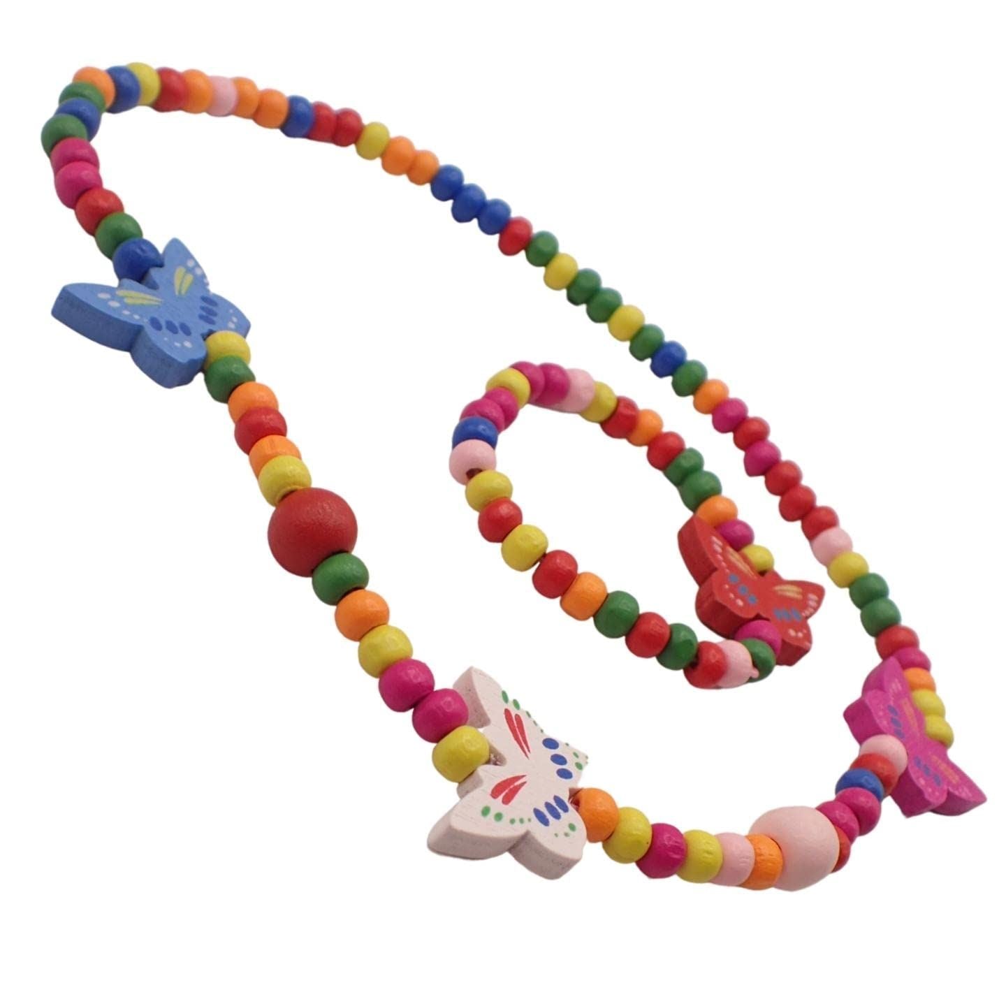 Children's Wooden Necklace & Bracelet Sets