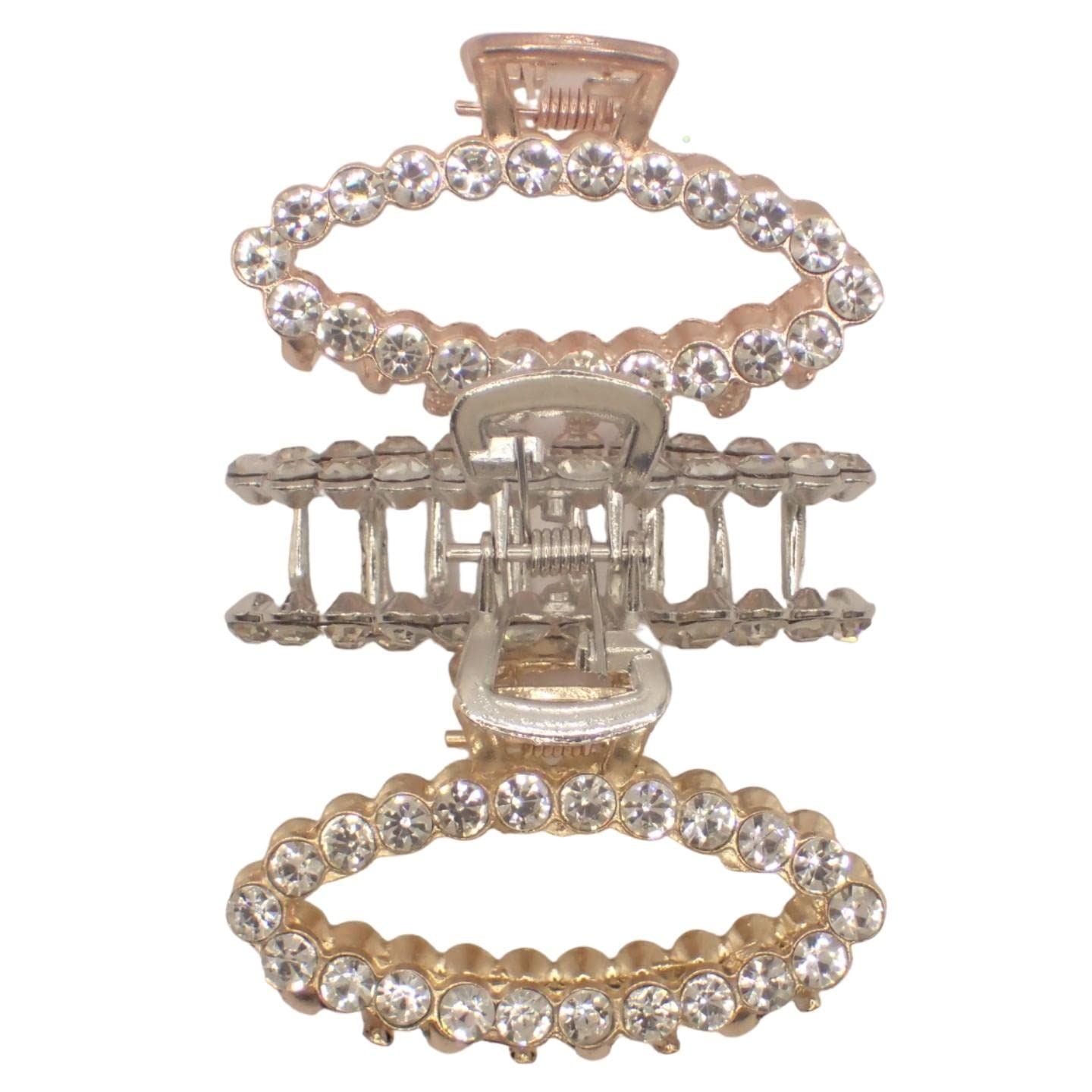 2pc Miniature Metal Hair Claw Clips, Claw Clips for Hair, Hair Accessories for Women, Hair Grips, Small Hair Clips, Mini Claw Clips