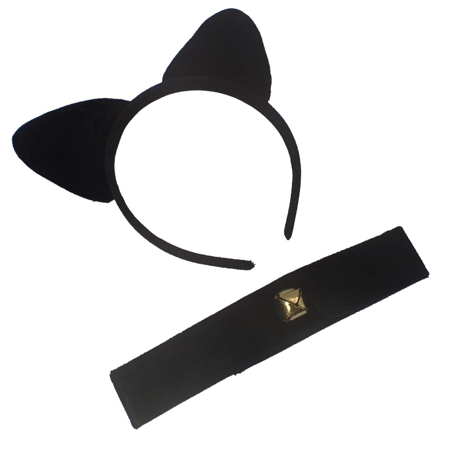 Cat Ears for Kids & Adults, Black Cat Headband, Kids Dress Up, Cosplay Accessories, Animal Fancy Dress Costume, Fluffy Cat Ears, World Book Day Costume