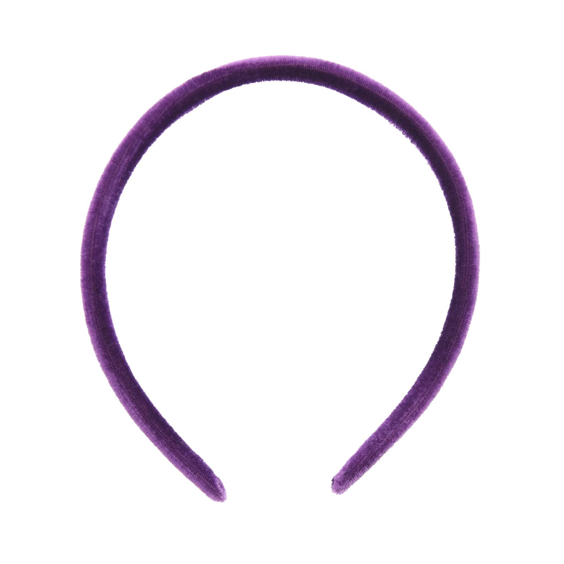 2pc 1cm/0.4" Thin Velvet Hair Bands Headbands Alice Bands Head Bands Hair Accessories Hair Styling Accessories Women's Fashion Headbands Girls Fashion