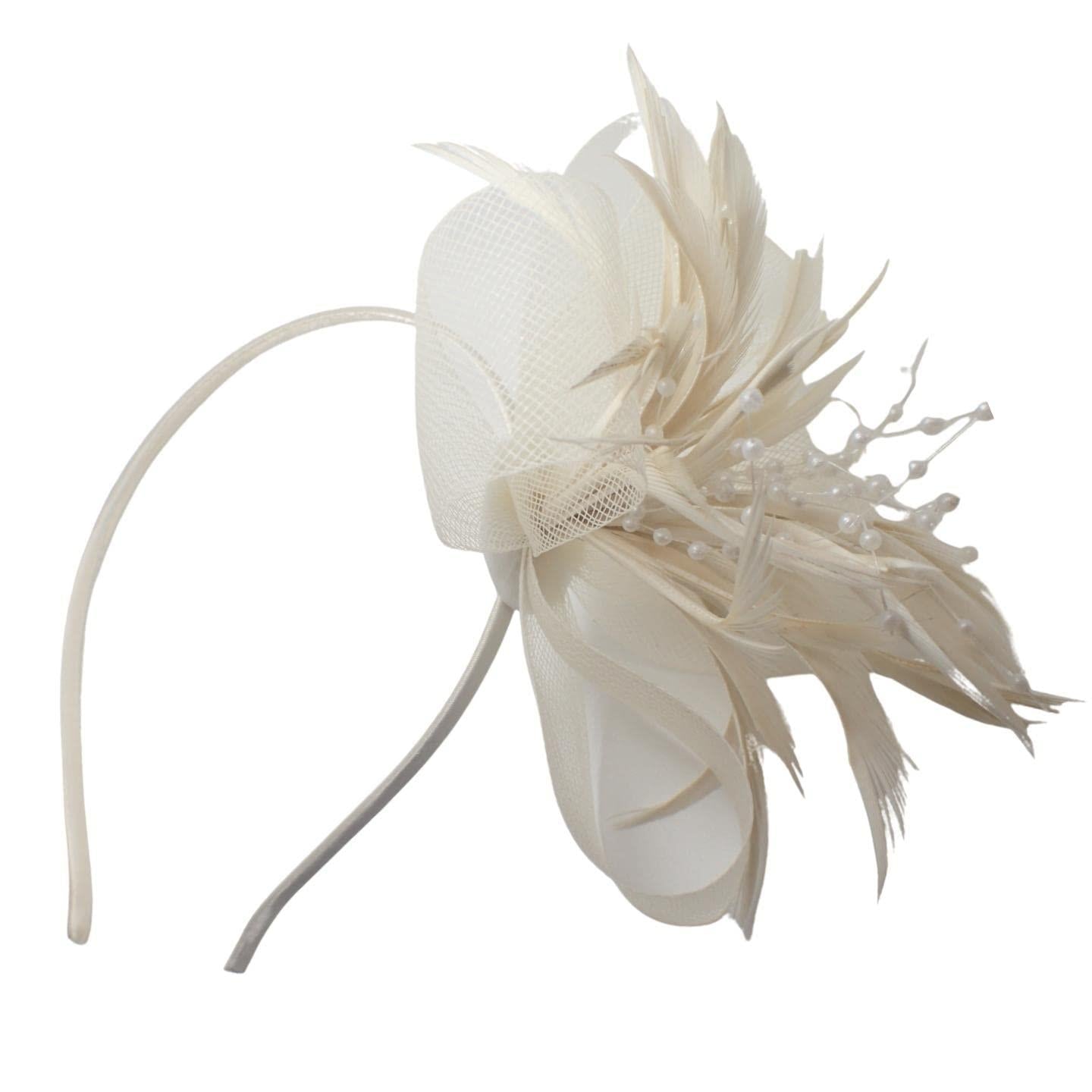 Flower Fascinator Hair Clips Hair Fascinators Wedding Hat Hair Clip Royal Ascot Hat On Clip Or Aliceband Headband For Girls, Women, Ladies