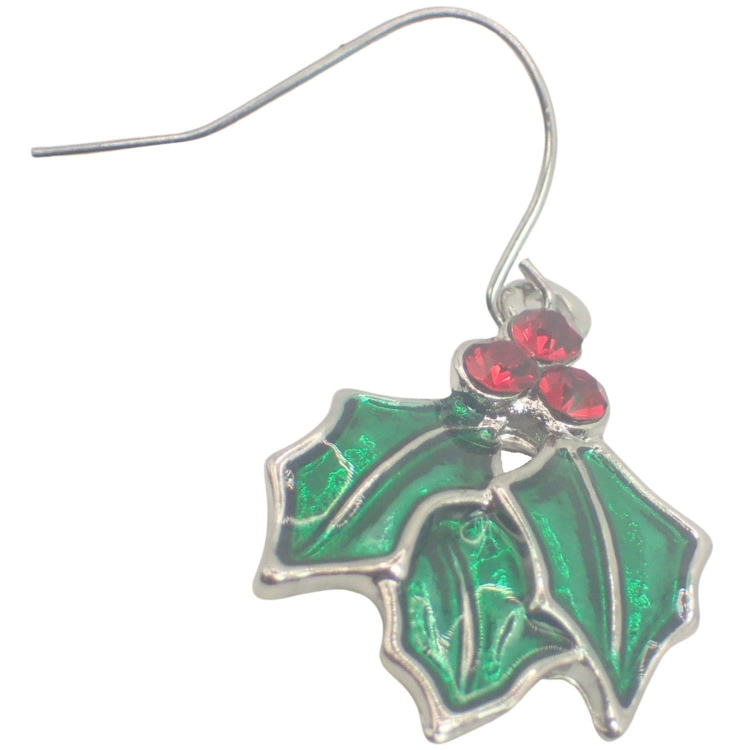 2pcs Christmas EarRings for Women or Girls, Earrings for Women Dangling Christmas Tree, Bauble, Christmas Pudding, Hooks, Studs, Reindeer Santa Hat Ho Ho Ho Holly