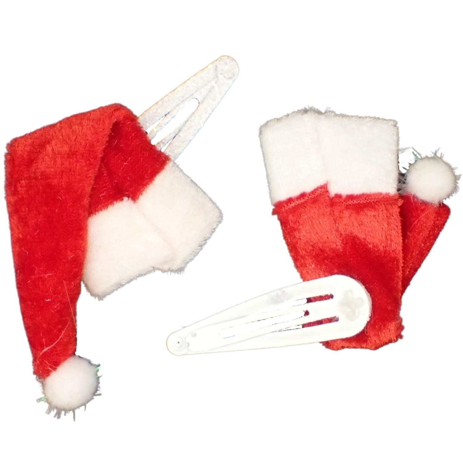 Christmas Hair Clips Women Hair Clips for Girls Hair Pins Snaps Sleepies Christmas Hair Accessories Christmas Tree Santa Hat Reindeer Snowman Stocking Santa Claus