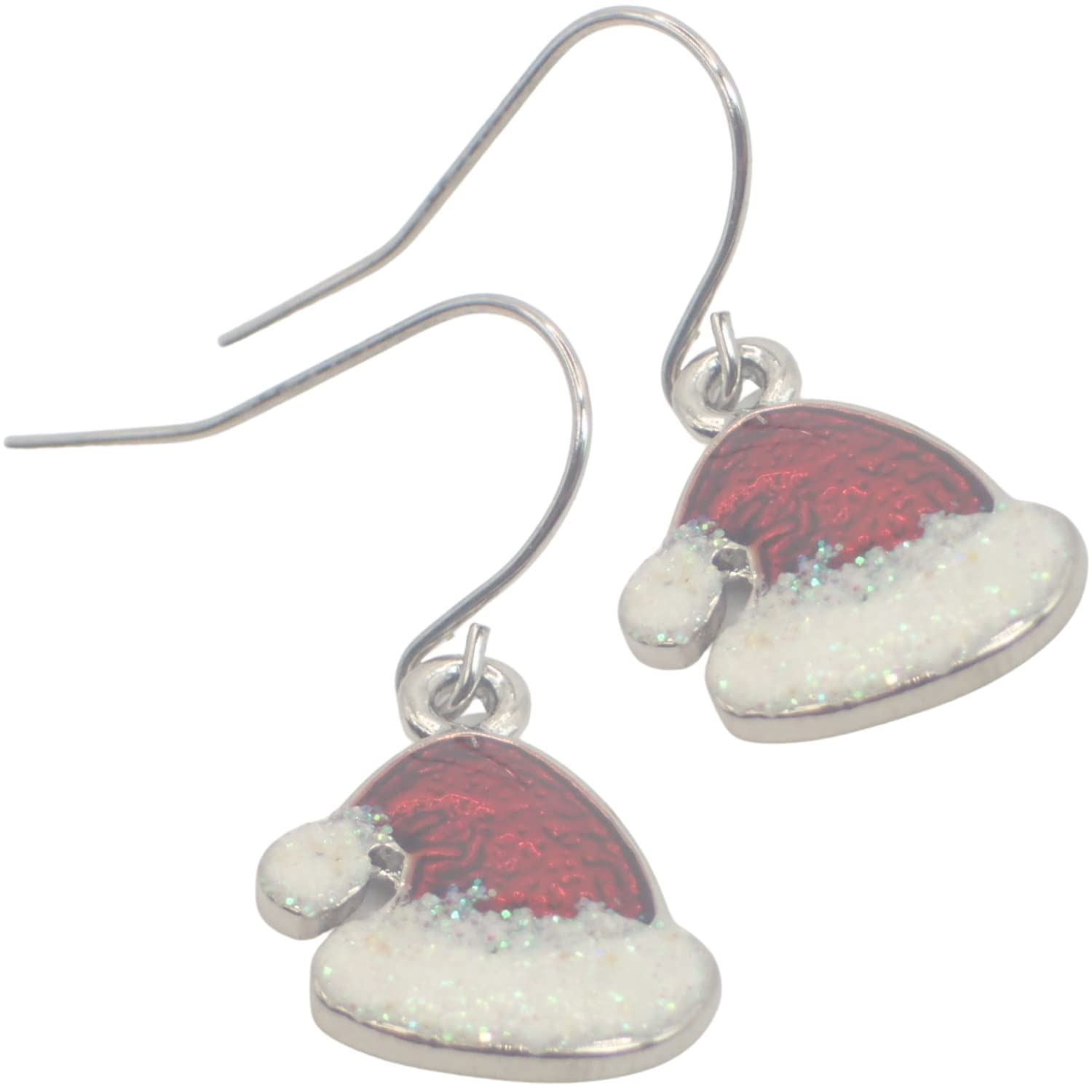 2pcs Christmas EarRings for Women or Girls, Earrings for Women Dangling Christmas Tree, Bauble, Christmas Pudding, Hooks, Studs, Reindeer Santa Hat Ho Ho Ho Holly