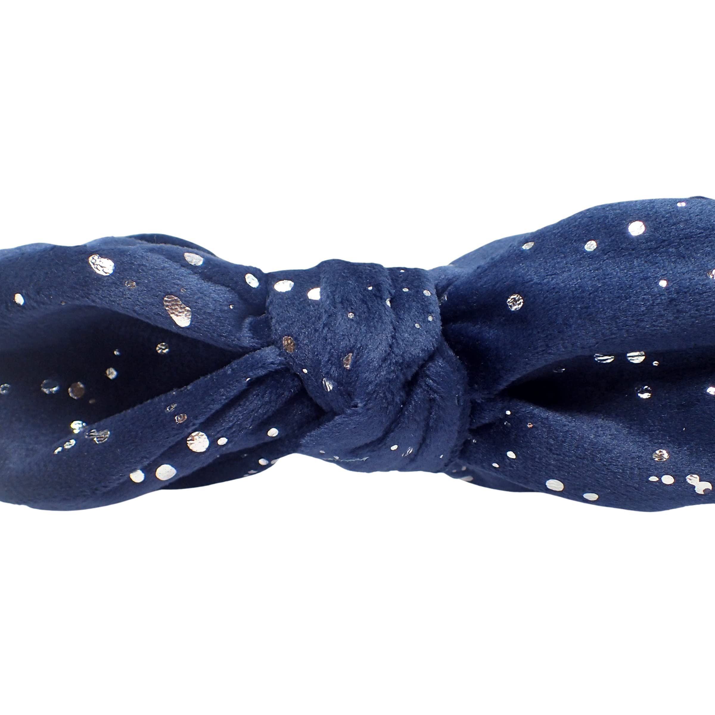 Dotted Velvet Bow Alice Bands Adult Women, Hair Accessories for Women, Hair Bands for Women, Thick Headband, Womens Headbands, Head Bands Adult Women, Wide Headbands