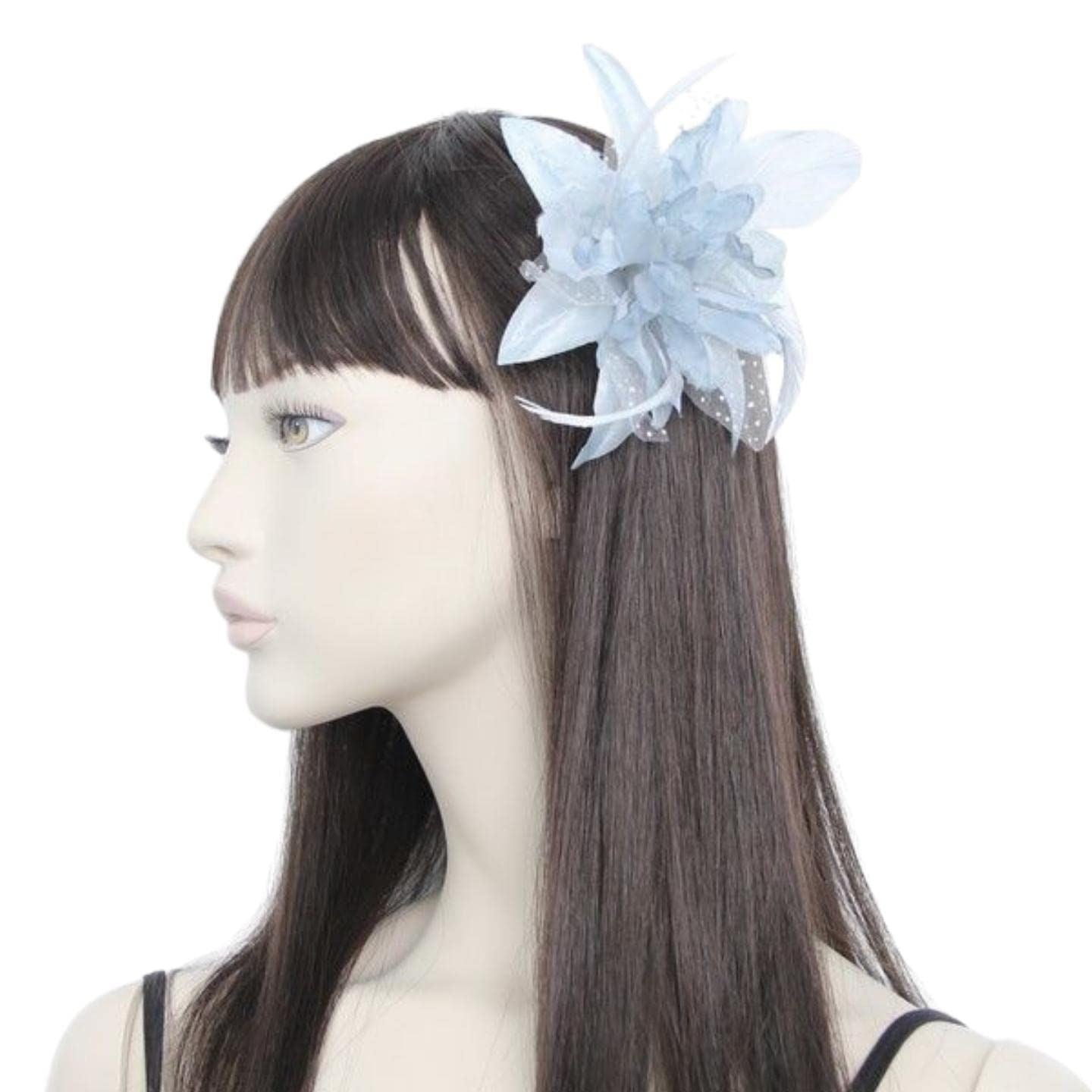 Fascinator Hair Fascinators Hair Fascinator Hair Clip Wedding Hats Royal Ascot Fascinator On Clear Comb Or Aliceband Suitable for Girls, Women, Ladies