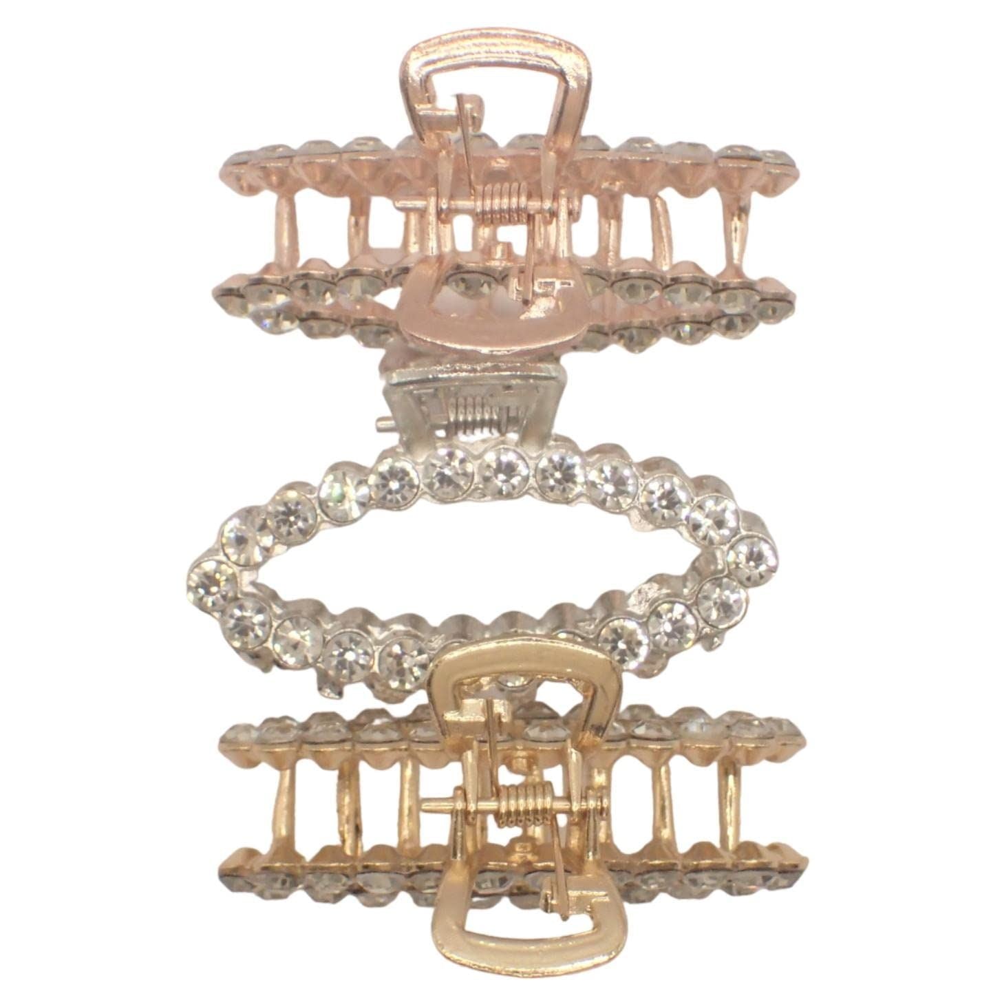 2pc Miniature Metal Hair Claw Clips, Claw Clips for Hair, Hair Accessories for Women, Hair Grips, Small Hair Clips, Mini Claw Clips