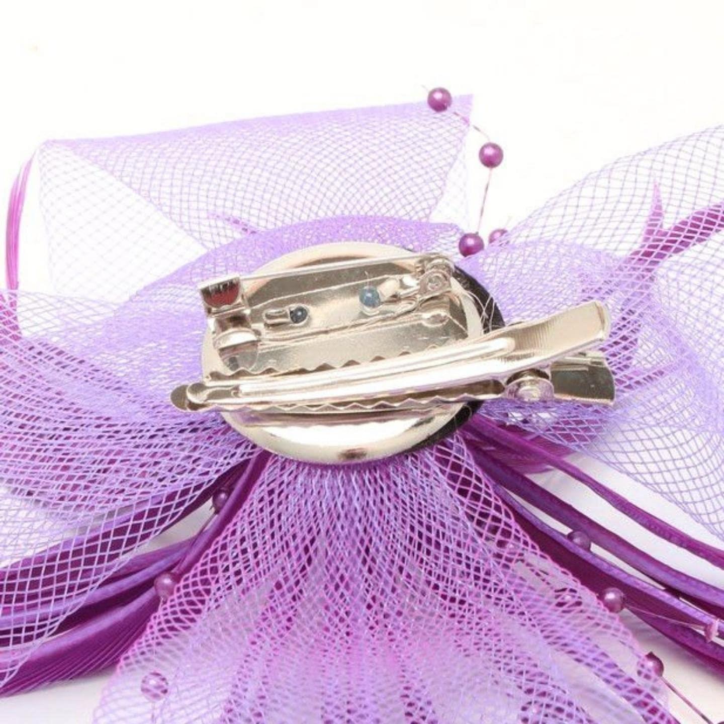 Flower Fascinator Hair Clips Hair Fascinators Wedding Hat Hair Clip Royal Ascot Hat On Clip Or Aliceband Headband For Girls, Women, Ladies