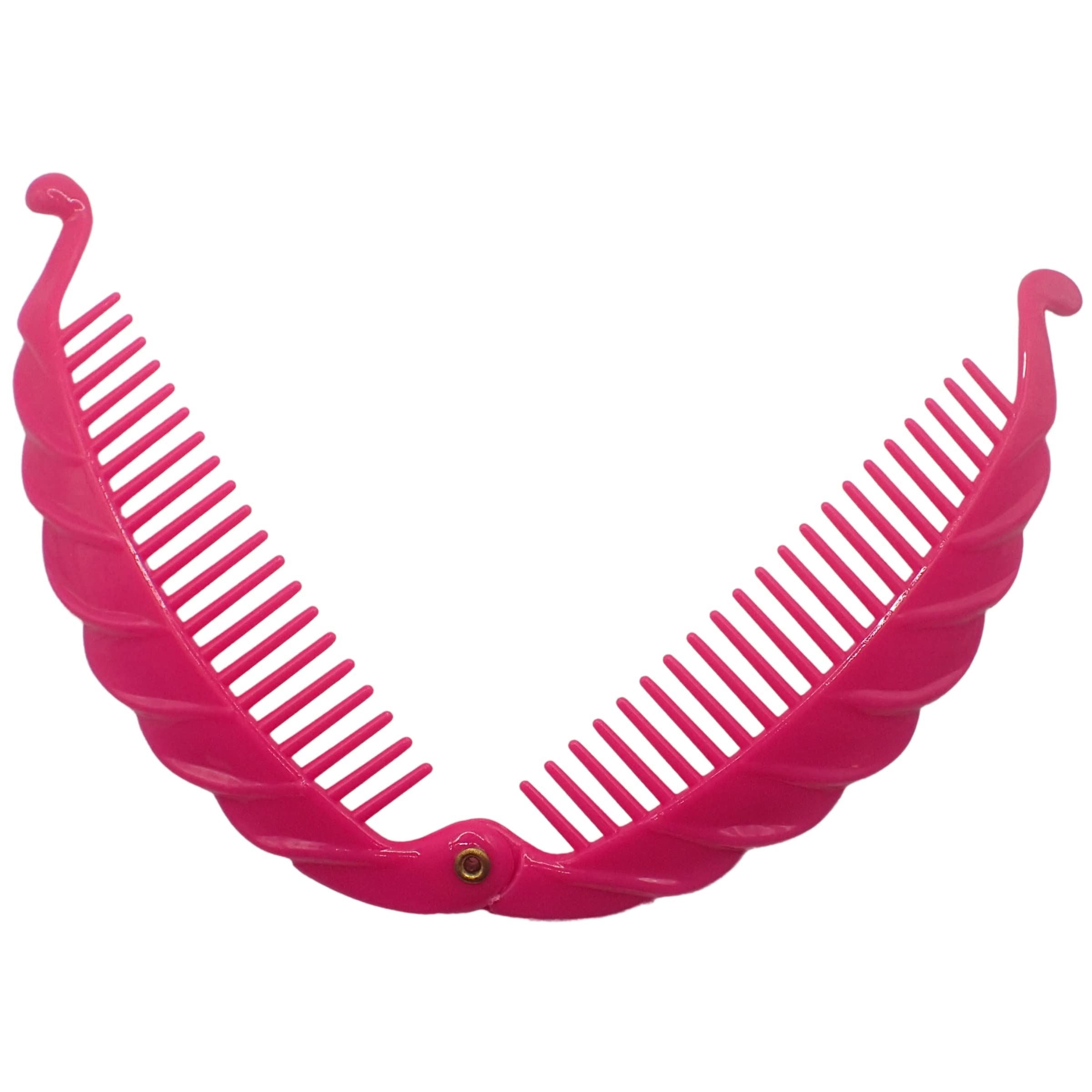 Hair Banana Clips Banana Fish Women Ladies Girls Kids Long Thick Wide Tooth Comb Pins Light Double Grippers Styling Products