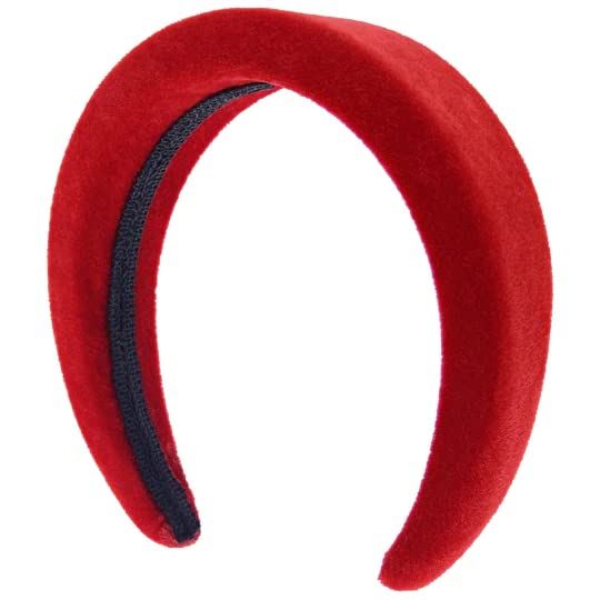 Velvet Padded Alice Headband Hairband Hair Band Head Band Women Girls 90s 80s 70s 60s Wedding Hen Party Bridal Festival Adult Wonderland Thick Wide Hard