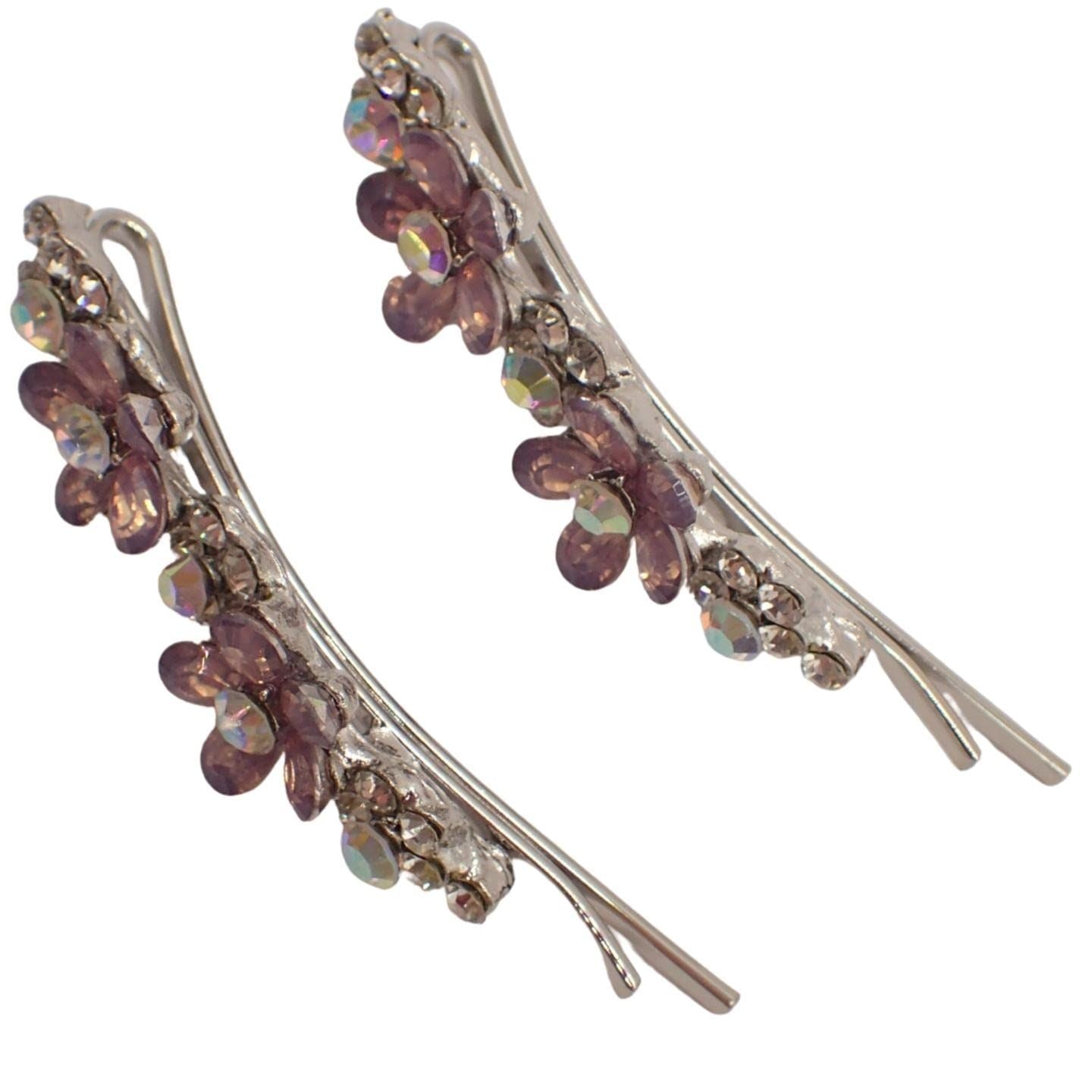 Beautiful Bejewelled Womens Hair Grips Perfect for Events, Prom, Bride or Flower Girl, Womens Hair Clip, Bobby Pins, Kirby Grip Accessory