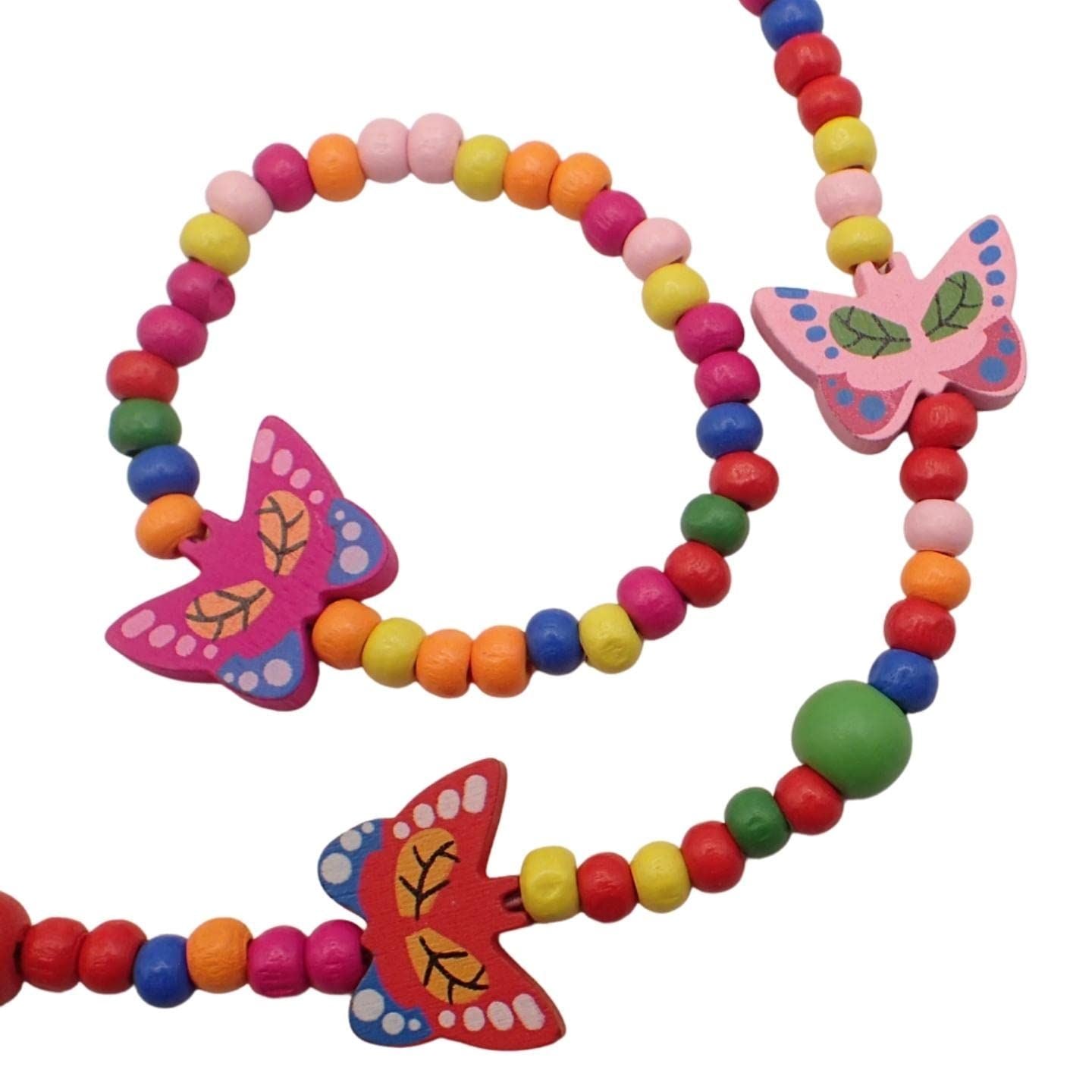 Children's Wooden Necklace & Bracelet Sets