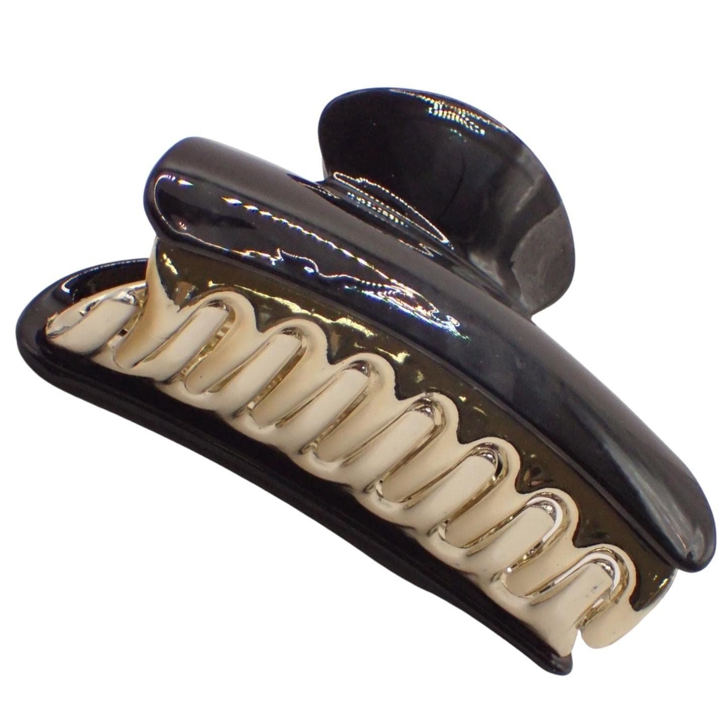 9cm Glossy Acrylic Detailed Hair Clamp, Hair Clips for Women, Clamp Claw Clips for Women & Girls, Pretty Acrylic Hair Accessories for Girls