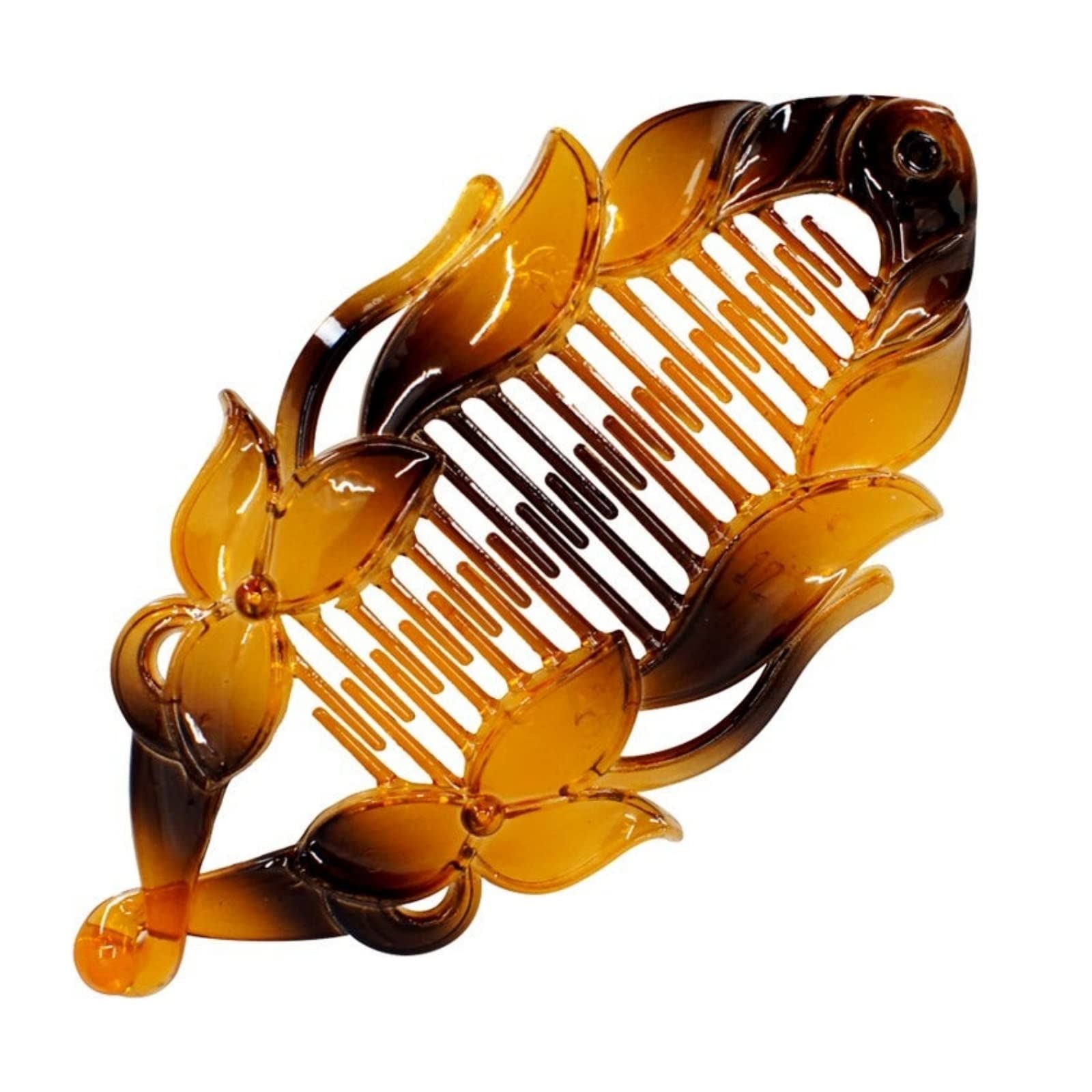 Hair Banana Clips Banana Fish Women Ladies Girls Kids Long Thick Wide Tooth Comb Pins Light Double Grippers Styling Products