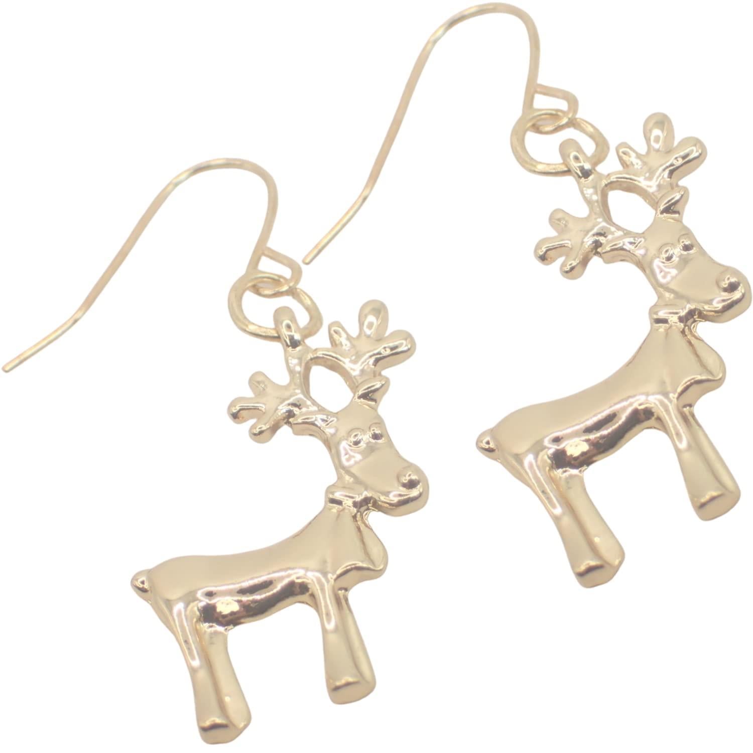 2pcs Christmas EarRings for Women or Girls, Earrings for Women Dangling Christmas Tree, Bauble, Christmas Pudding, Hooks, Studs, Reindeer Santa Hat Ho Ho Ho Holly