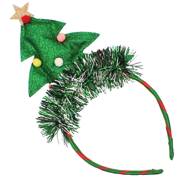 Christmas Headbands for Adults and Kids, Christmas Hats - Trees, Santa Bow, Festive Faces Boppers (Alien Headband), Christmas Hair Accessories, Novelty Xmas Dress