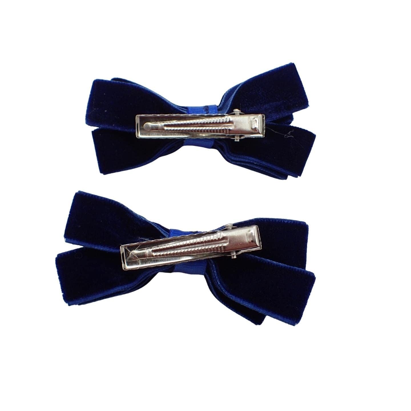 2pc Back to School Velvet Hair Bows Set Stylish Girls Clip-In Hair Bow Accessories Hair Clips School Uniform Hair Slide Girls, Kids, Children