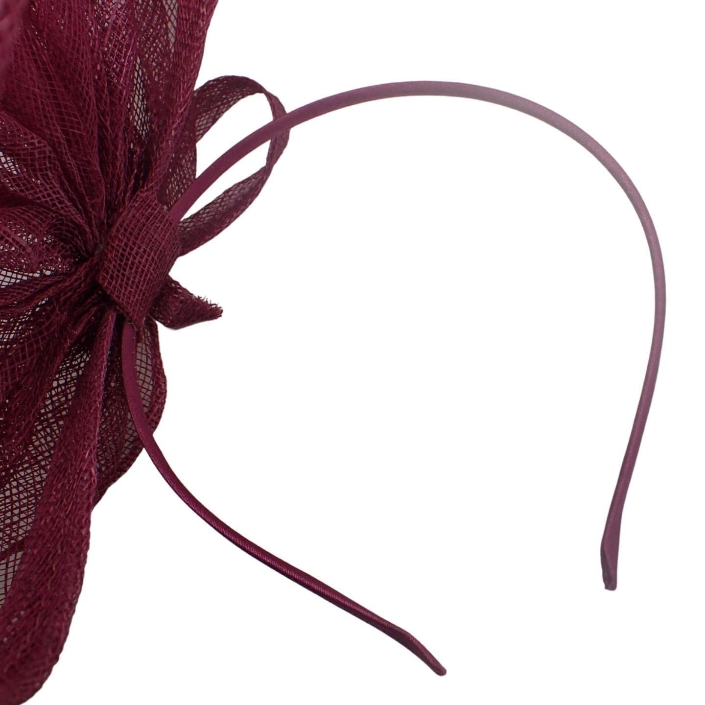 Hair Fascinator Hat Hatinator Sinamay Headband Fascinators Disc Saucer Fascinator Ascot Hats Wedding Hat On Aliceband for Girls, Women, Ladies