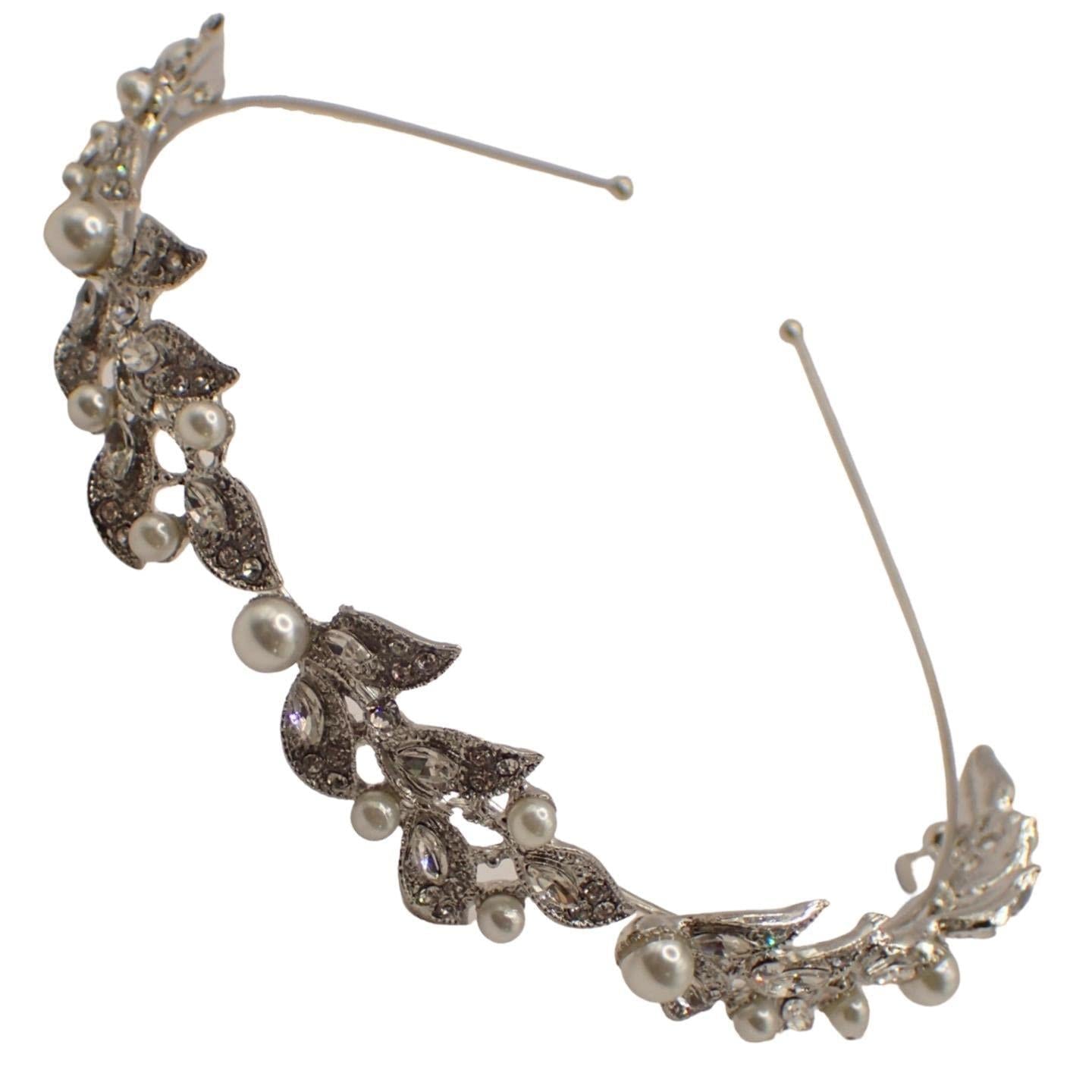 Bridal Headband for Wedding, Bride Tiara, Flower Girl Crown Headband, Head Band for Girls & Women, Bridesmaid Alice Band, Prom Headband, Kids & Adults