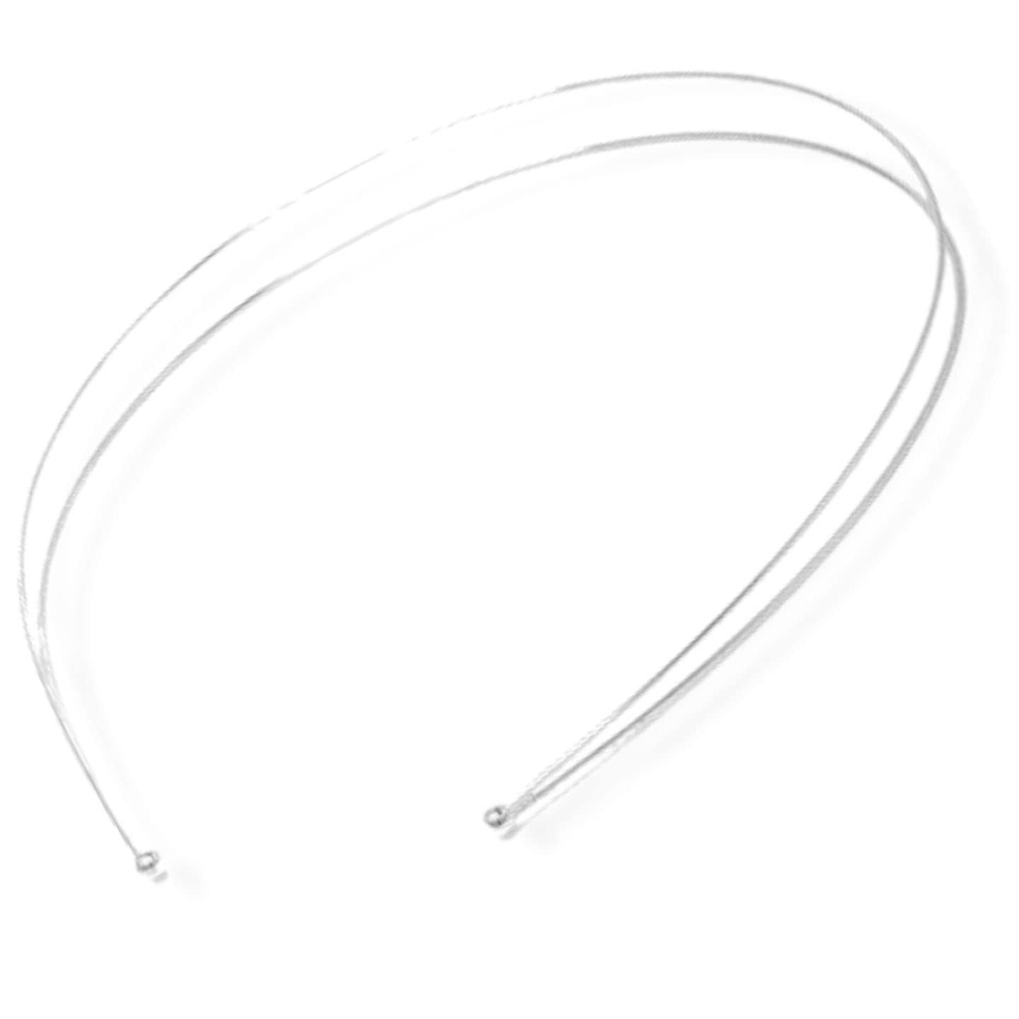 2pc Thin Metal Hair Bands Headbands Alice Bands Hairbands Head Bands Mens Guys Adult Women Girls Black Gold Silver Plain Styling Grips