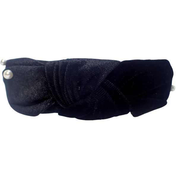 Velvet Pearl-Style Knot Alice Bands Adult Women, Hair Accessories for Women, Hair Bands for Women, Thick Headband, Womens Headbands, Head Bands Adult Women, Wide Headbands