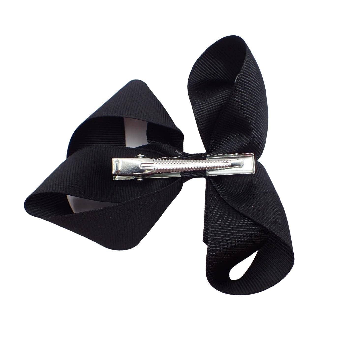 12cm / 4.7 Inches Ribbon Hair Bows, Hair Clip Hair Bows for Girls or Women