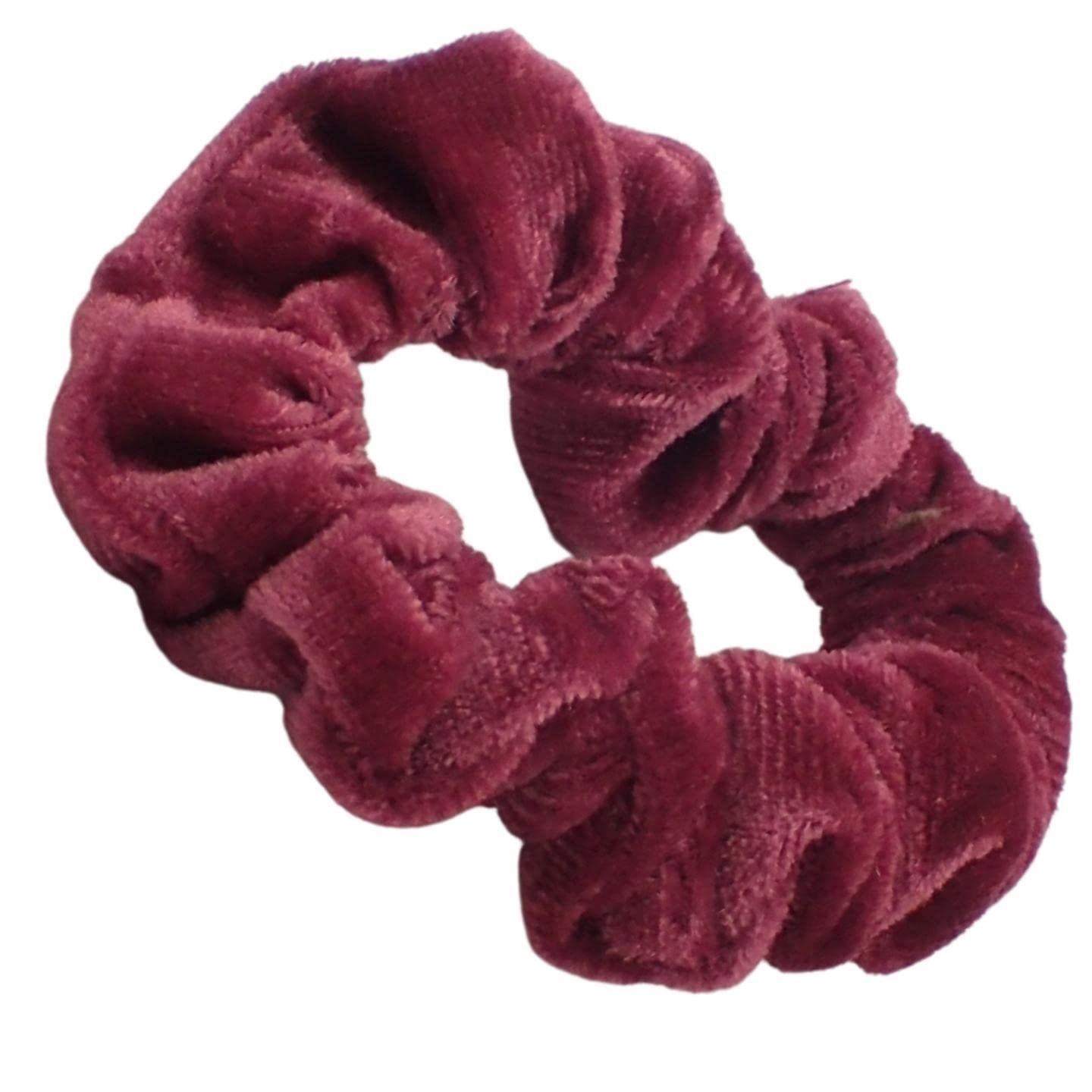 Small Skinny Velvet Hair Scrunchies Pack of 2 Scrunchies for Women & Girls, Cute Soft Scrunchy Hair Tie, Cute Hair Bobble, Velvet Hairband for Ladies & Kids Scrunchies