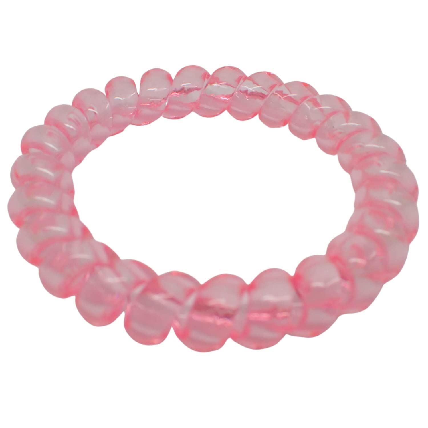 Metallic Spiral Hair Ties for Girls and Women, Hair Accessories for Girls, Hair Bobbles, Hair Elastics, Hair Bands for Women, Elastic Bands for Hair