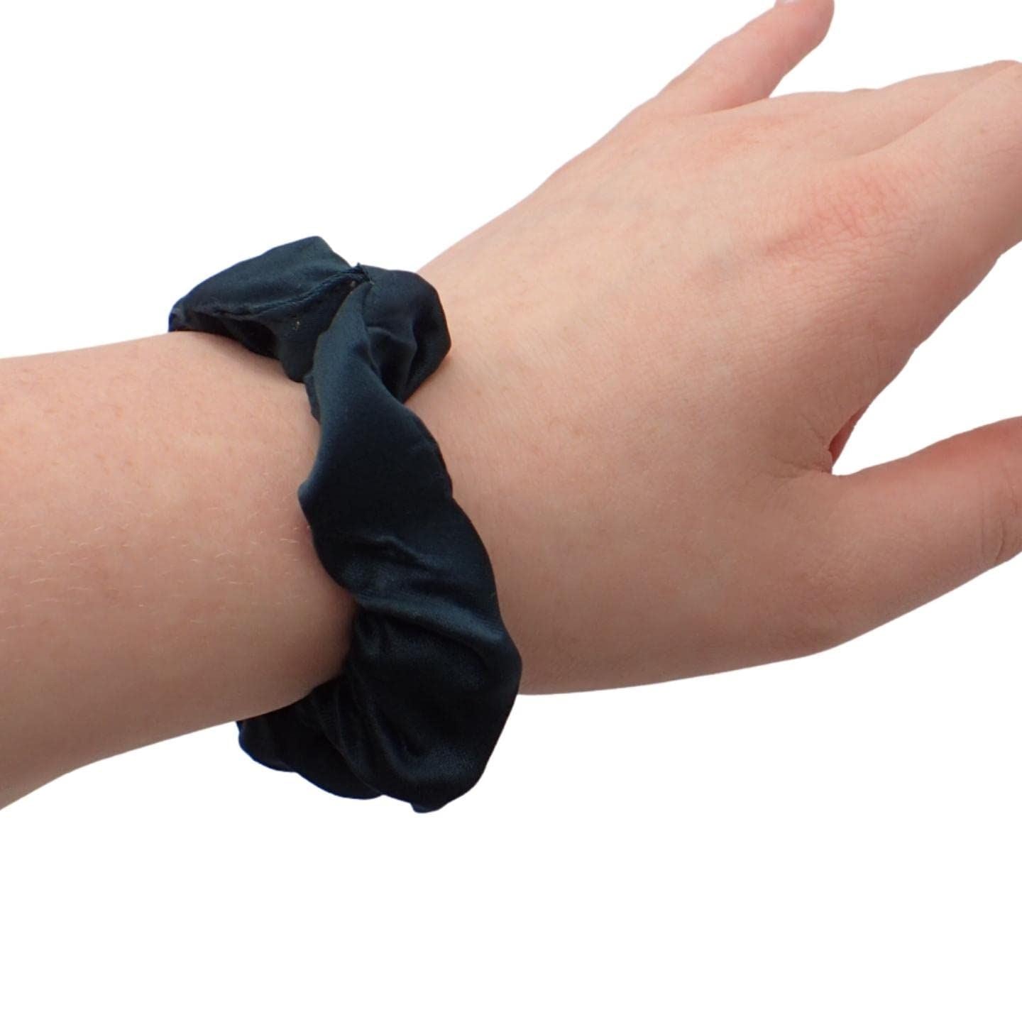 2pcs Small Satin Scrunchies for Girls & Women, Cute Coloured Hair Bobbles, Silk Scrunchies for Hair, Hair Scrunchies, Pretty Satin Scrunchie, Hair, Hair Bobble for School