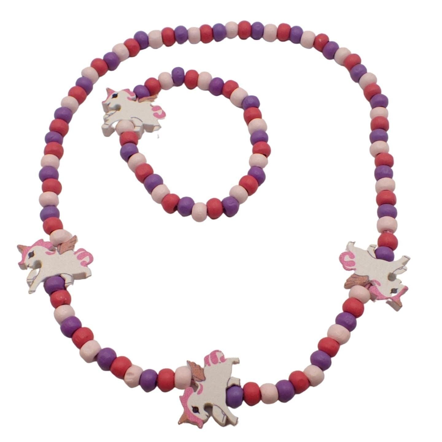 Children's Wooden Necklace & Bracelet Sets