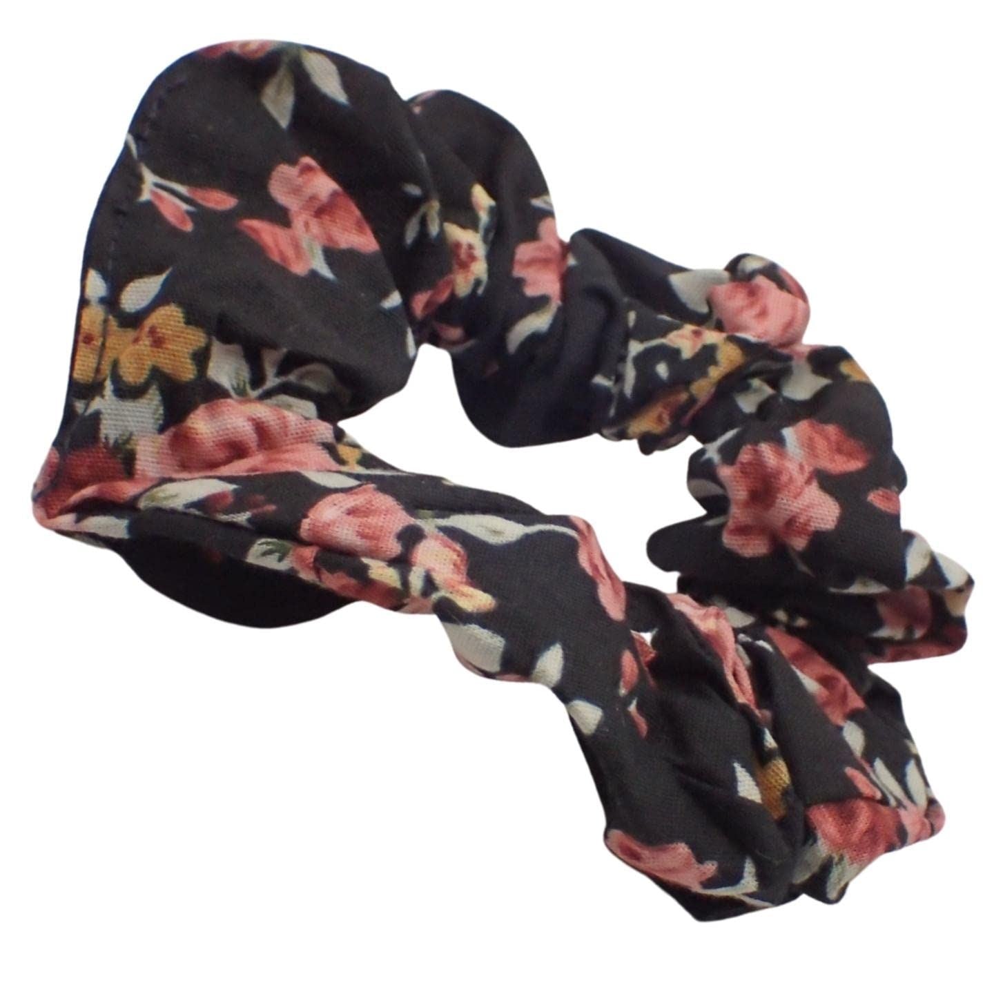 Small Floral Cotton Scrunchies for Girls & Women, Hair Bobble, Hair Band Scrunchie