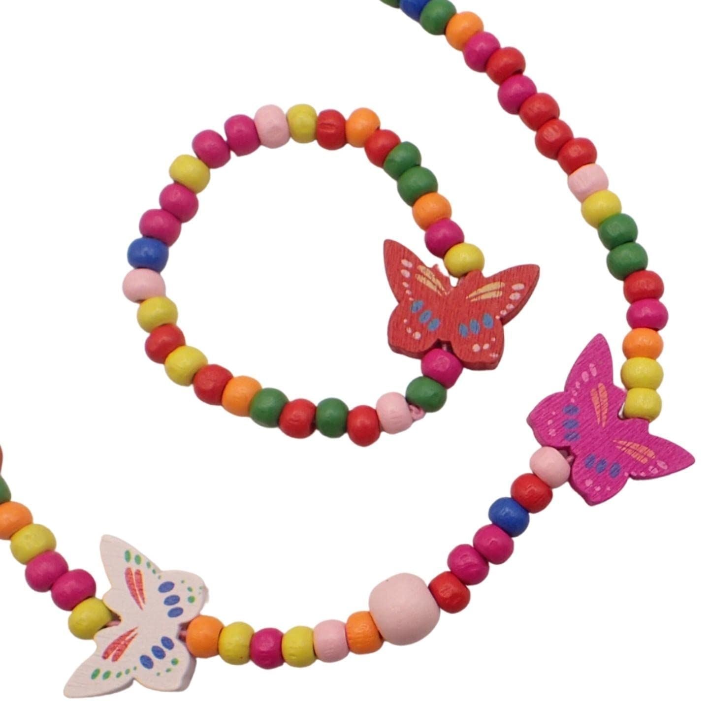 Children's Wooden Necklace & Bracelet Sets