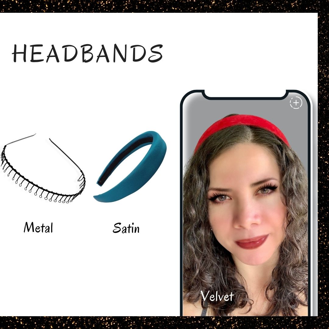 Headbands to keep hair style under control