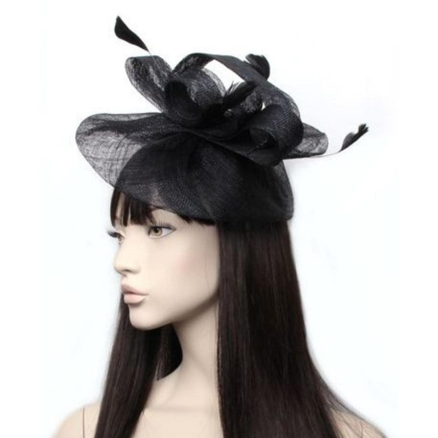 Large Fascinator Headband Womens Fascinator Hats Fascinators Hatinators Bridal Headpiece Wedding Hats Horse Racing Hats On Aliceband for Women, Ladies, Girls