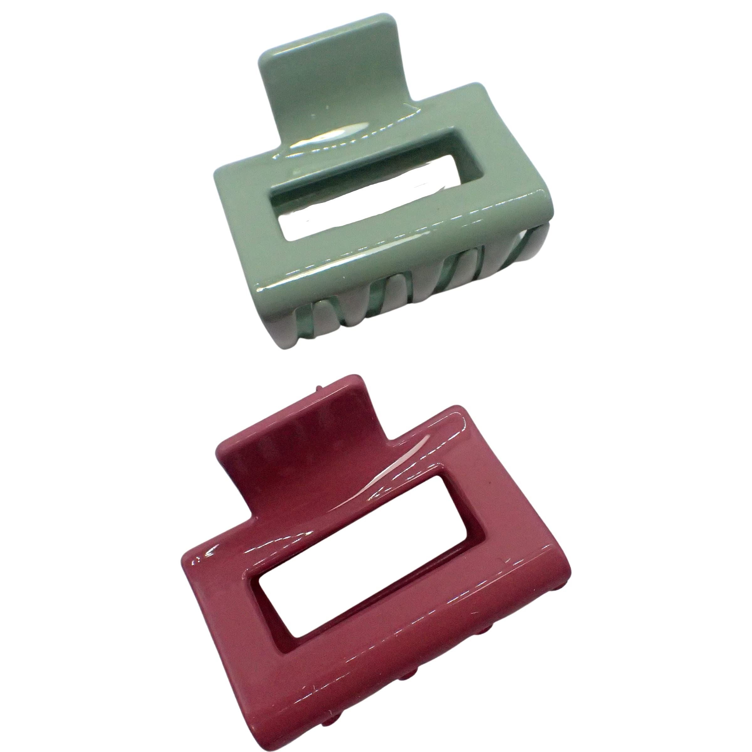 Plastic Open Arch Claw Clips Thick Pastel Womens Colourful 90s hair clips Bulldog Grip Large Suitable for Thick Hair