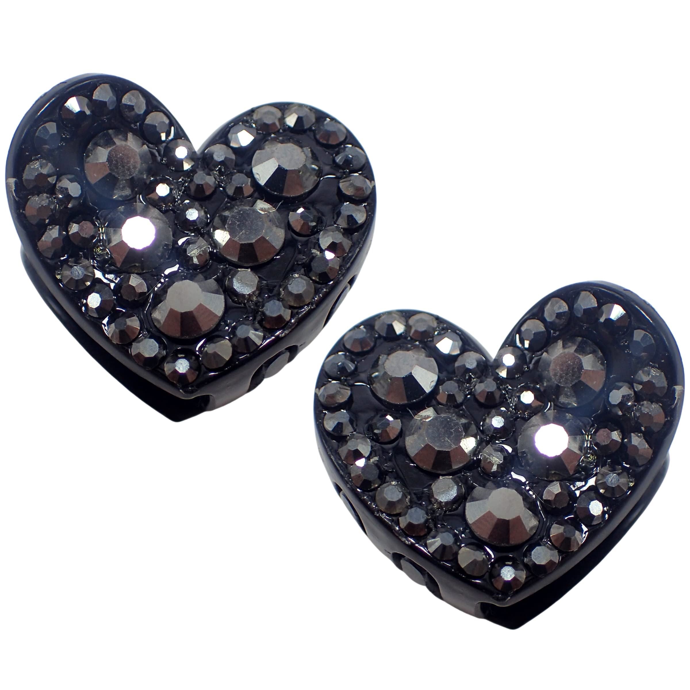 2pc Rhinestone Heart Claw Clips for Women and Girls Valentines