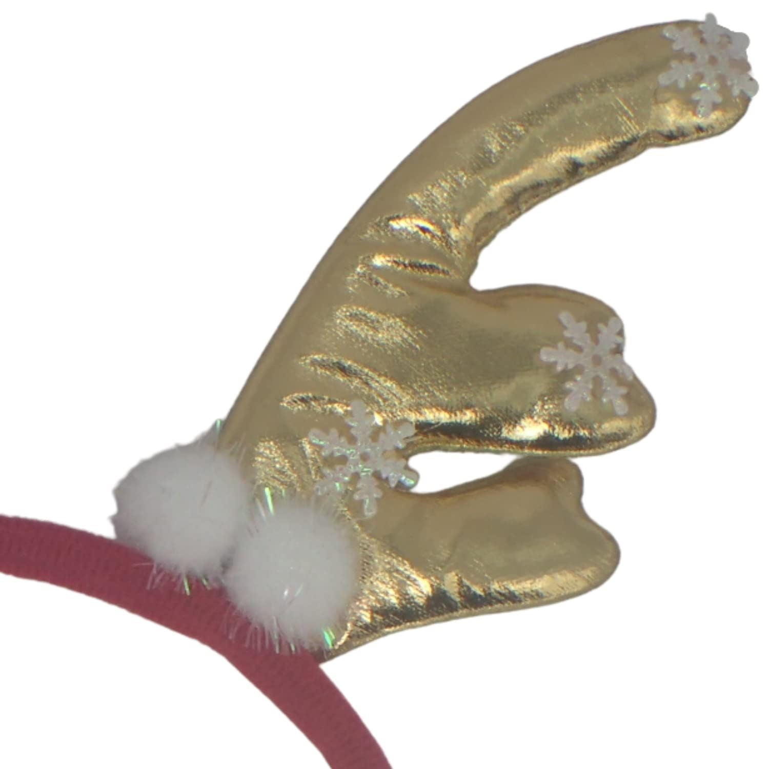 Deer Horns Antlers Santa Hat & Rudolph Red Nose Reindeer Valentines