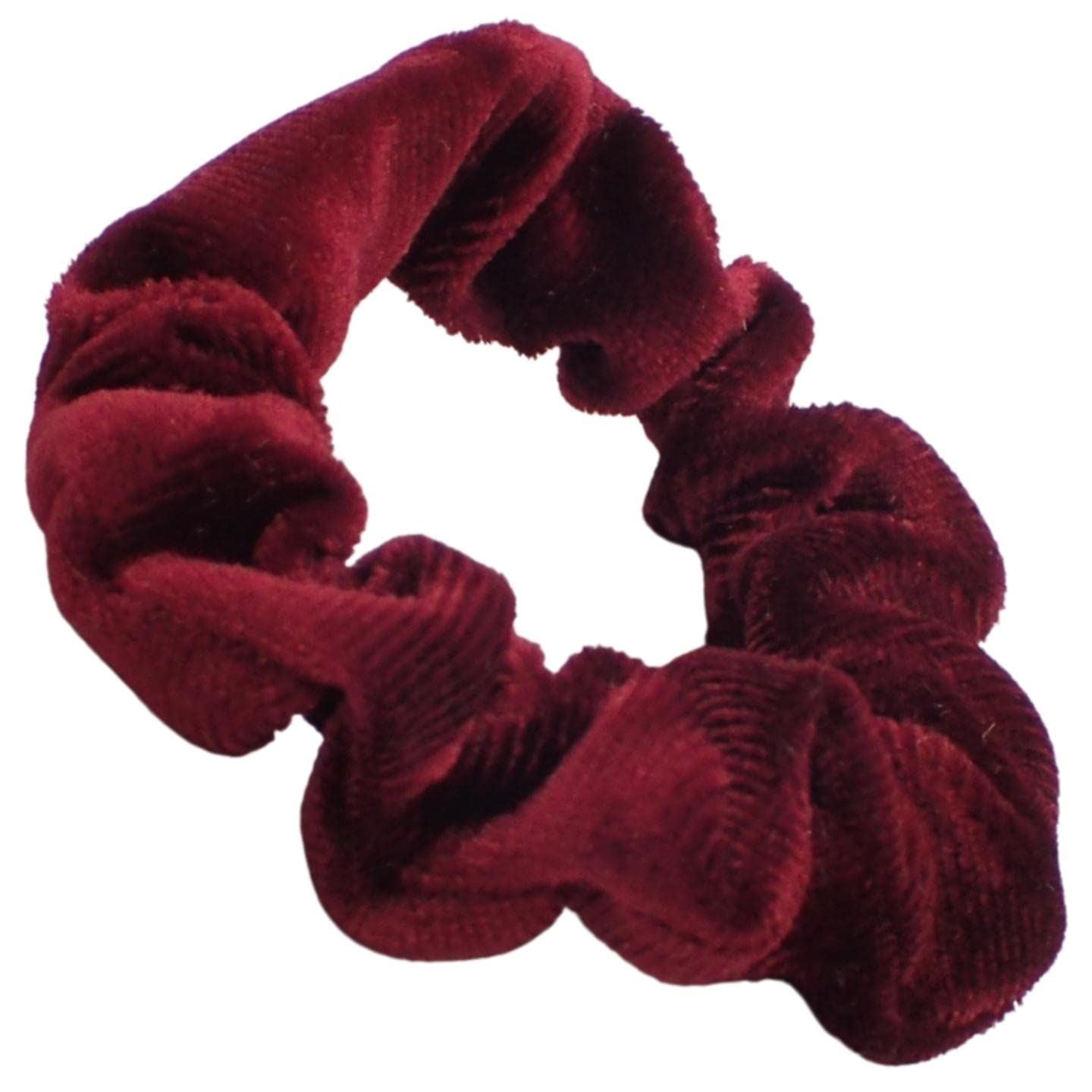 Small Skinny Velvet Hair Scrunchies Pack of 2 Scrunchies for Women & Girls, Cute Soft Scrunchy Hair Tie, Cute Hair Bobble, Velvet Hairband for Ladies & Kids Scrunchies