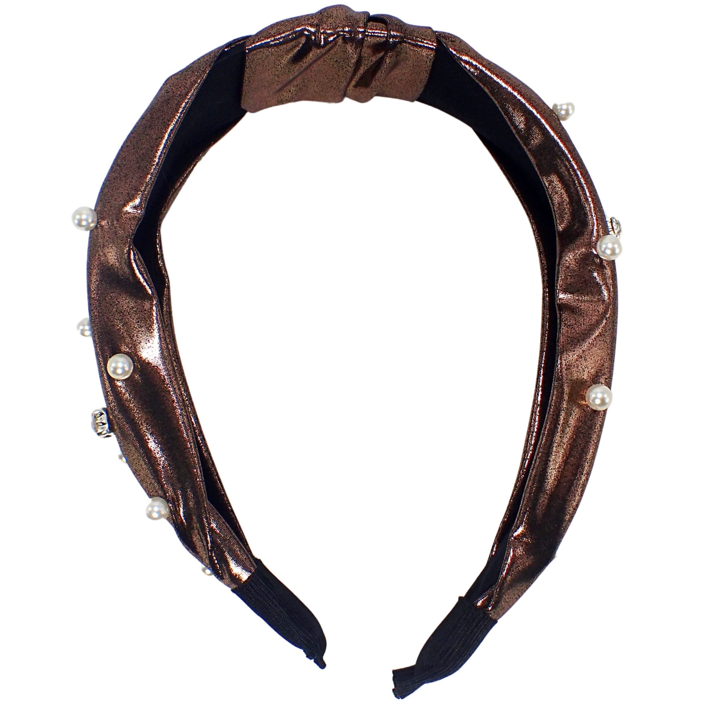 Metallic Diamante Pearl Alice Bands Adult Women, Hair Accessories for Women, Hair Bands for Women, Thick Headband, Womens Headbands, Head Bands Adult Women, Wide Headbands