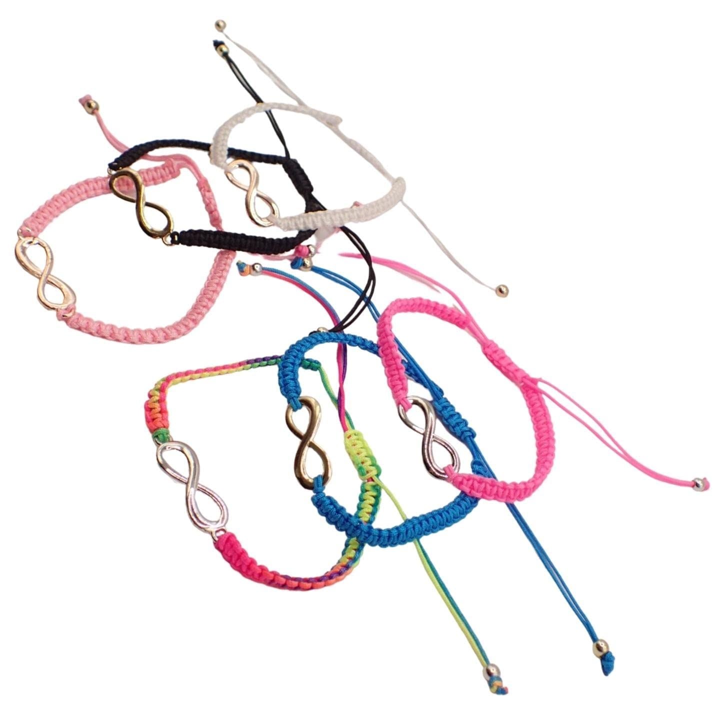 Girls Adjustable Corded String Bracelet