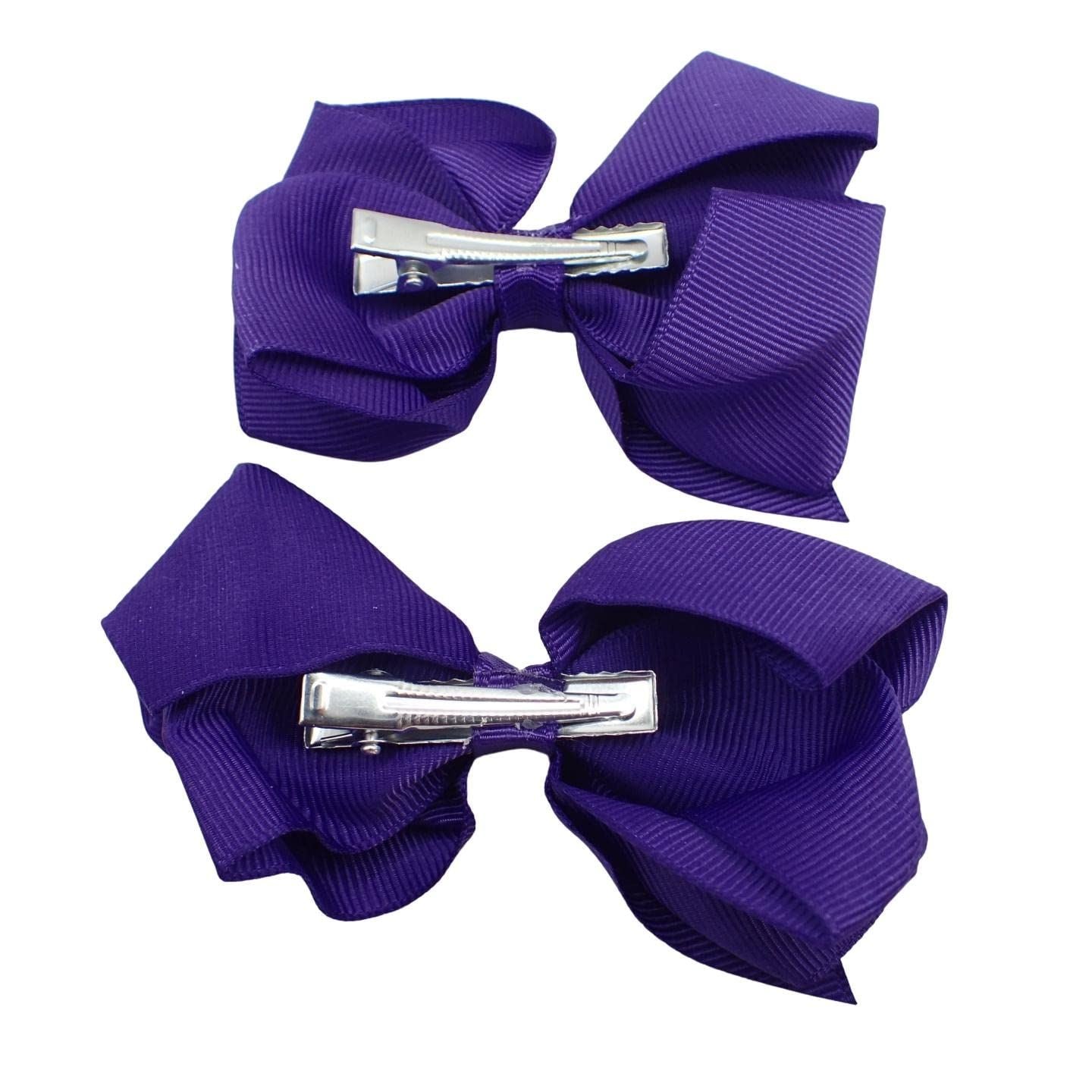 2pc Ribbon Hair Bows Hair Clip Hair Bows for Girls Hair Clips Women Girls Hair Clips Girls Hair Accessories Baby Hair Clips Crocodile Clips Hair Bows