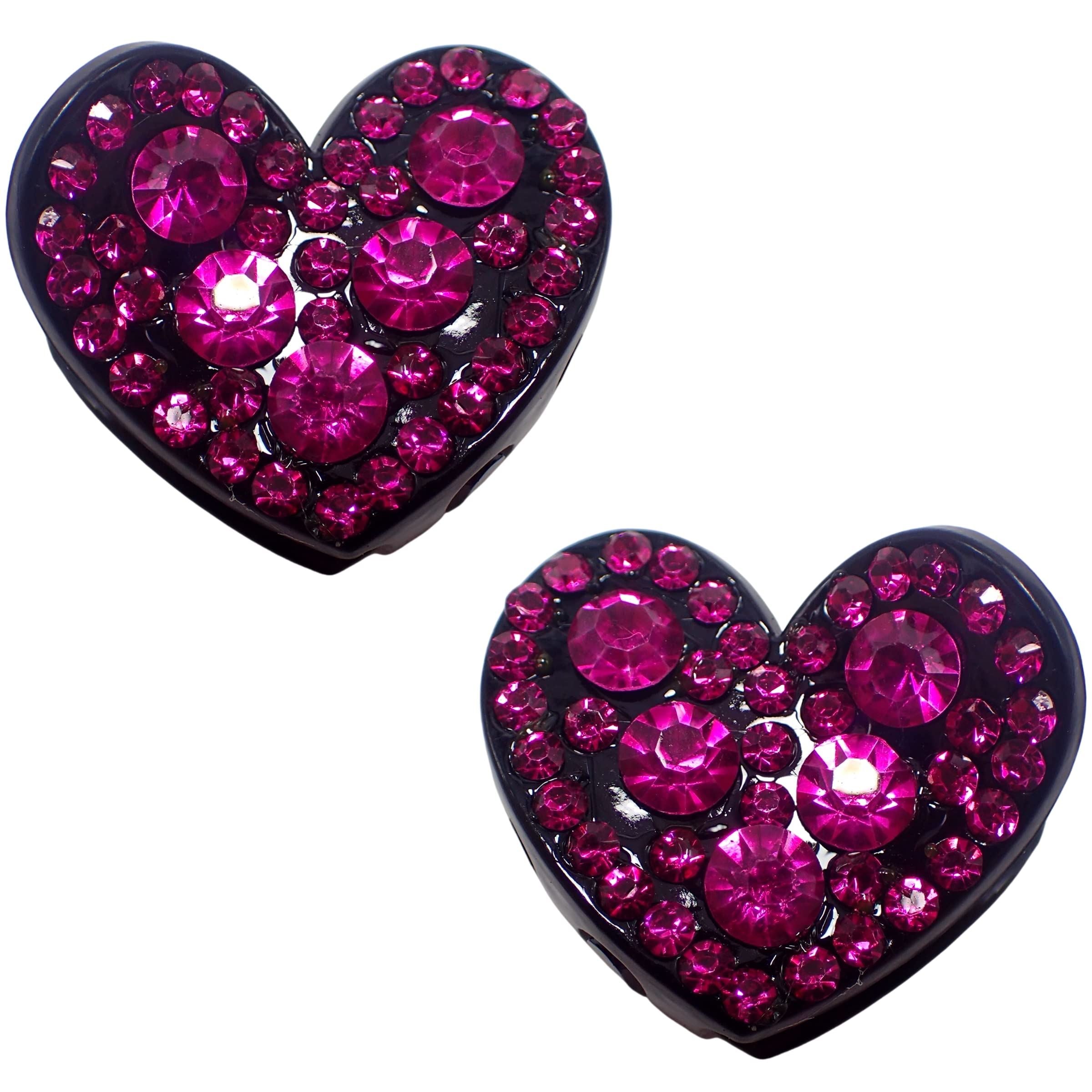 2pc Rhinestone Heart Claw Clips for Women and Girls Valentines