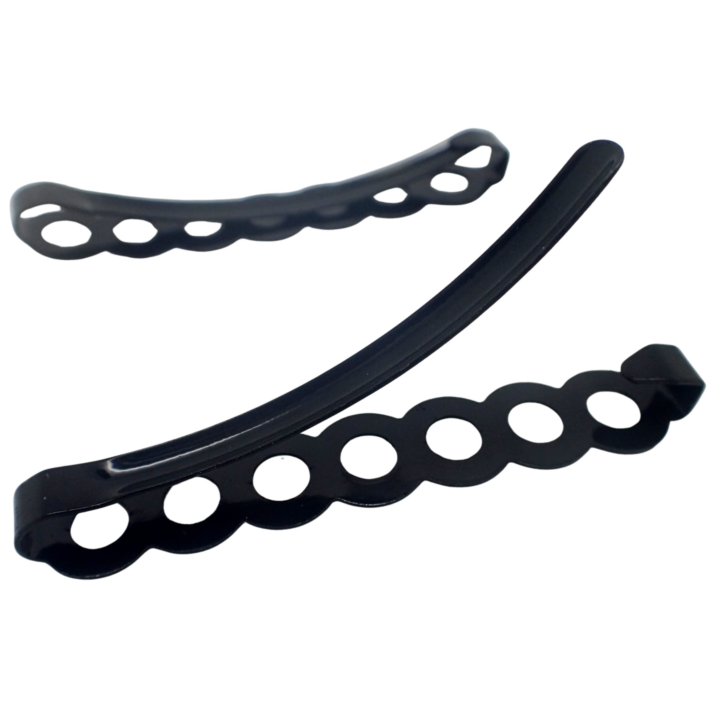 2pcs Open style Hair Clips, Hair Barrettes, Hair Slides, Hair Grips, Hairdressing Clips, Hair Accessories for Women, Metal barrette