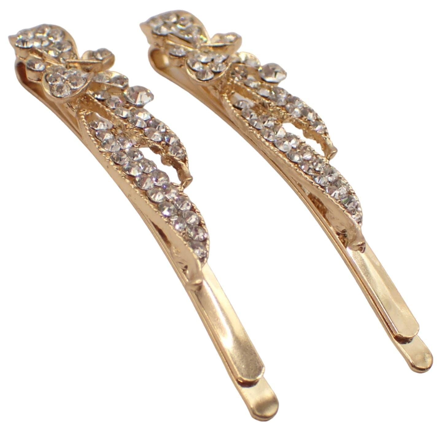 Beautiful Bejewelled Womens Hair Grips Perfect for Events, Prom, Bride or Flower Girl, Womens Hair Clip, Bobby Pins, Kirby Grip Accessory