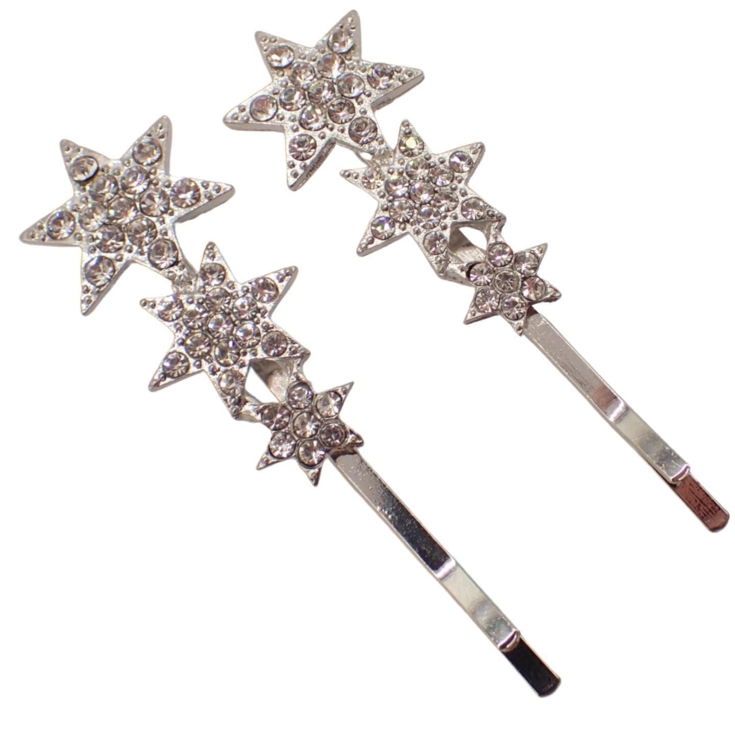 Beautiful Bejewelled Womens Hair Grips Perfect for Events, Prom, Bride or Flower Girl, Womens Hair Clip, Bobby Pins, Kirby Grip Accessory