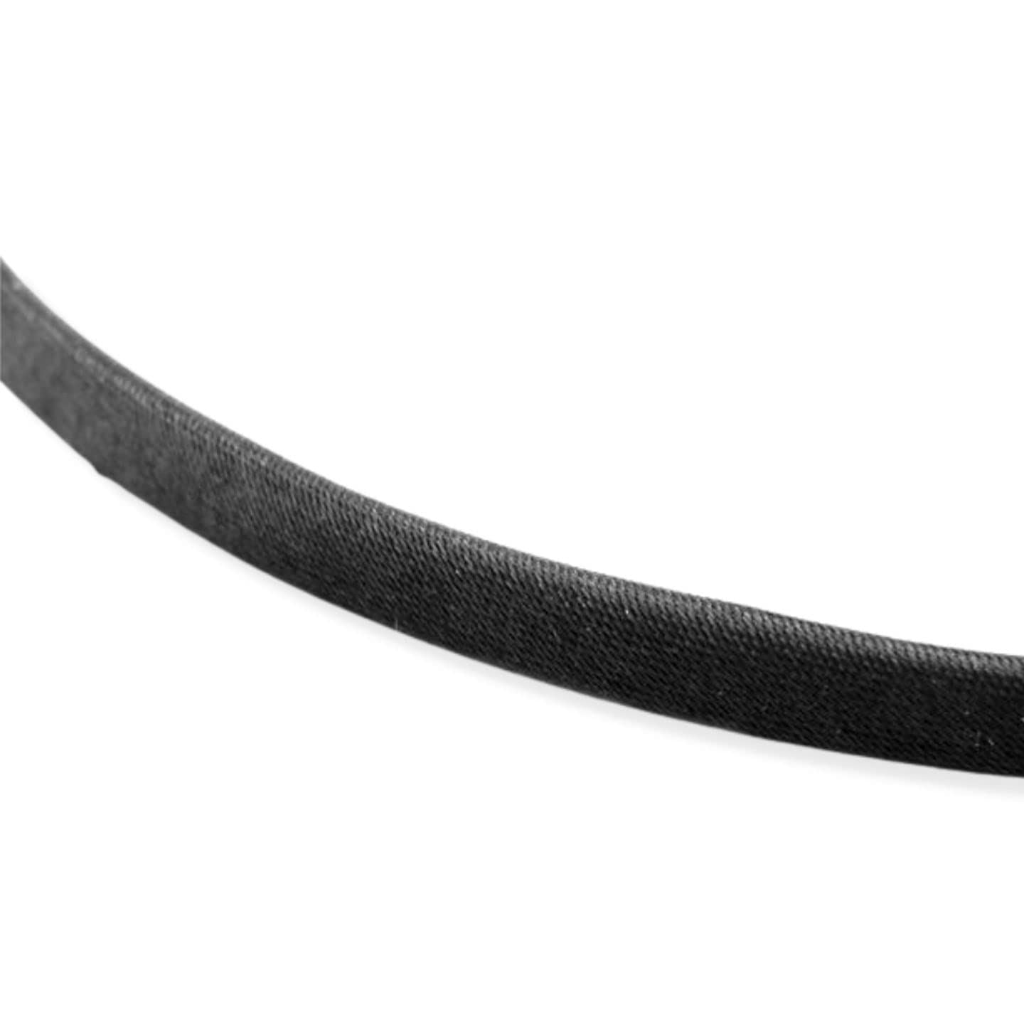 2pc Thin Satin Covered Metal Headbands Hair Bands Alice Bands Ribbon Wrapped Hairbands Head Bands Adult Women Girls Black White Pink Fuchsia