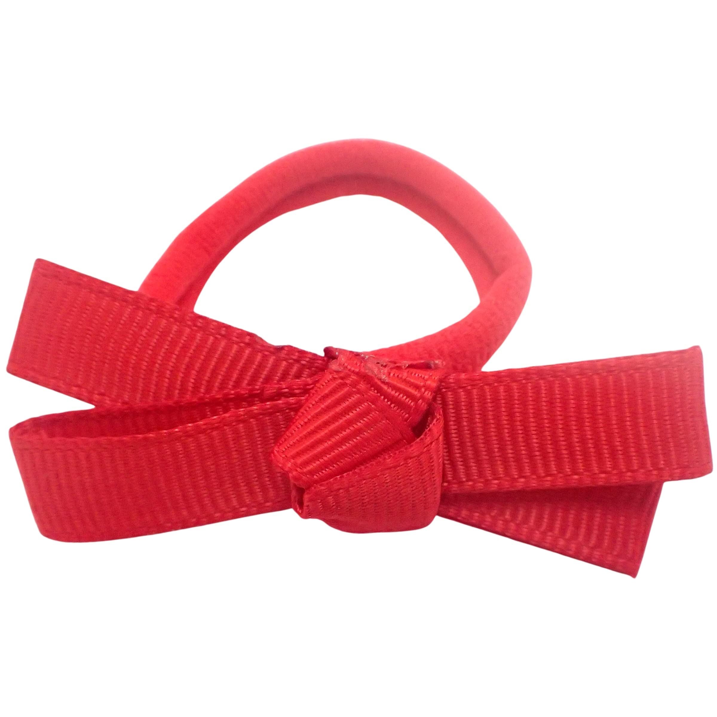 Hair Bobbles w/ Grosgrain Hair Bows for Girls and Women, Hair Ties, Hair Elastics, Hair Bands, Hair Accessories for Girls, Ponyo Hair Tie, Ponytail Holders